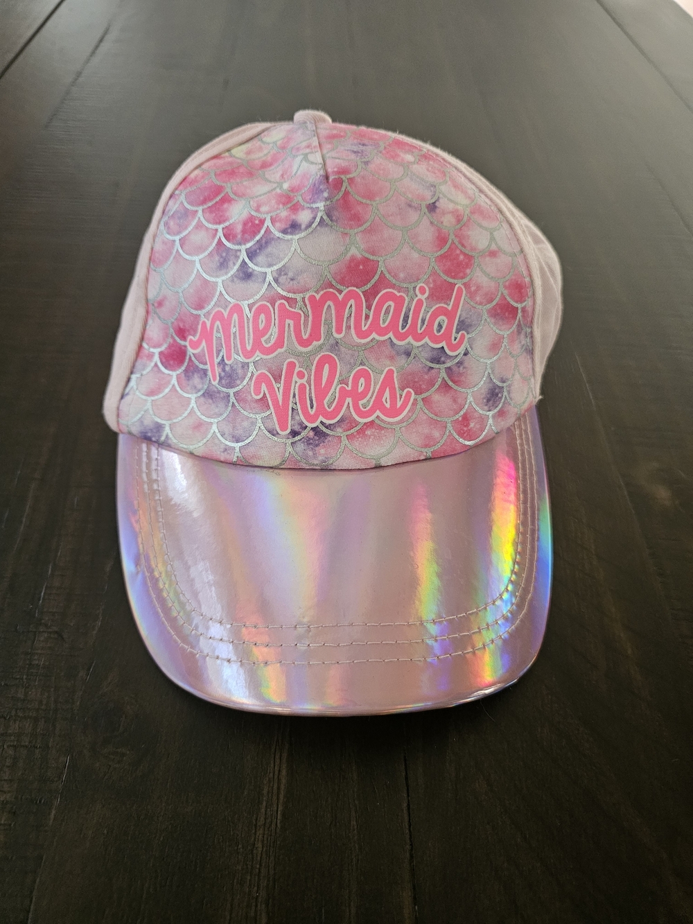 Mermaid Vibes Pink Iridescent Kids Hat